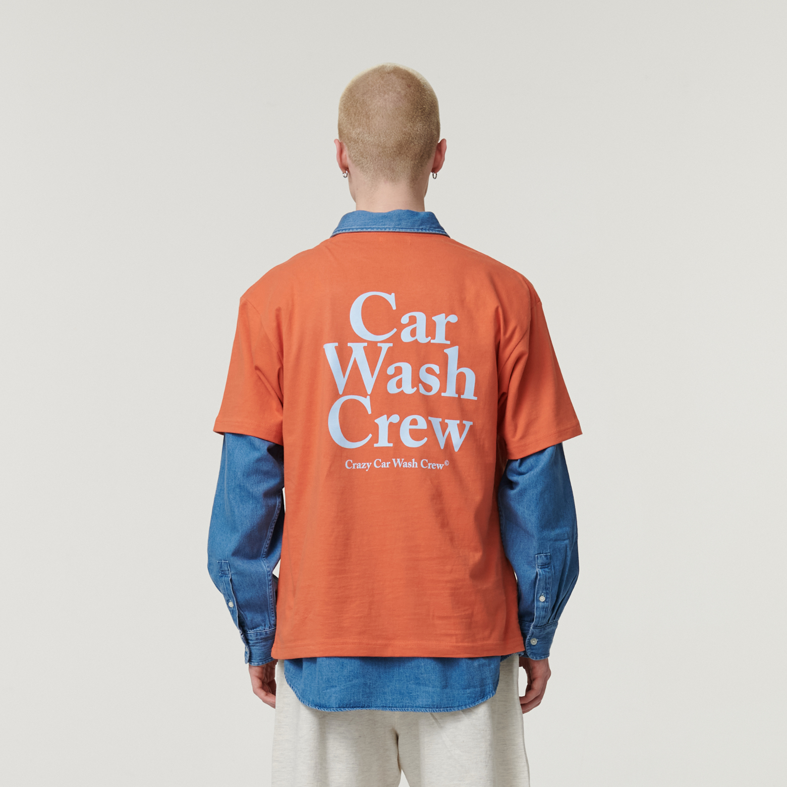 CAR WASH CREW T-SHIRTS ORANGE