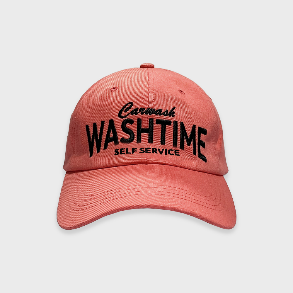 WASH TIME BALL CAP CORAL