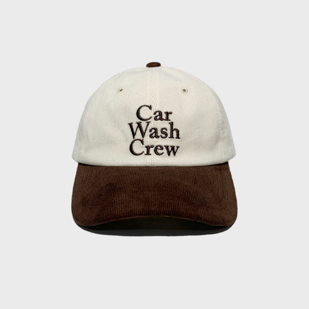 CAR WASH CREW CORDUROY BALL CAP IVORY